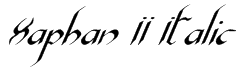 Xaphan II Italic Font