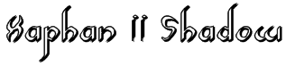 Xaphan II Shadow Font