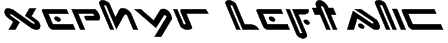 Xephyr Leftalic Font