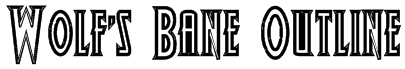 Wolf's Bane Outline Font