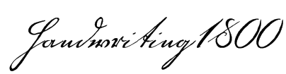 Handwriting1800 Font