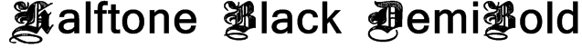 Halftone Black DemiBold Font