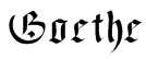 Goethe Font