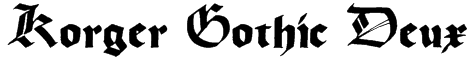 Korger Gothic Deux Font