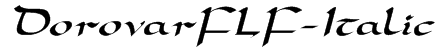 DorovarFLF-Italic Font