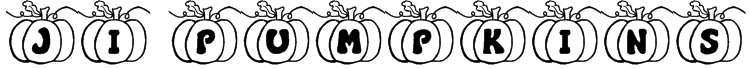 JI Pumpkins Font