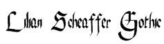 Lilian Scheaffer Gothic Font