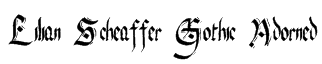 Lilian Scheaffer Gothic Adorned Font