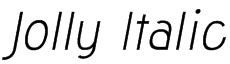 Jolly Italic Font