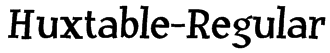 Huxtable-Regular Font