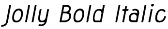 Jolly Bold Italic Font