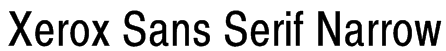Xerox Sans Serif Narrow Font