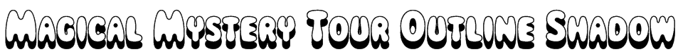 Magical Mystery Tour Outline Shadow Font