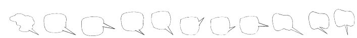 Freaky Comment Balloons LT Font