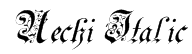 Uechi Italic Font