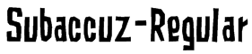 Subaccuz-Regular Font