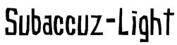 Subaccuz-Light Font