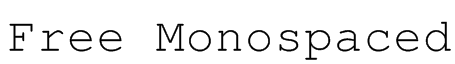 Free Monospaced Font