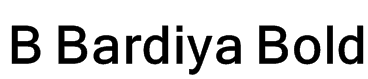 B Bardiya Bold Font