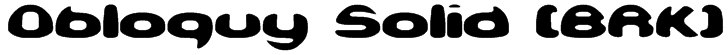 Obloquy Solid (BRK) Font
