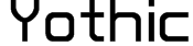 Yothic Font