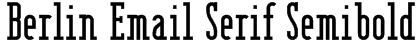 Berlin Email Serif Semibold Font