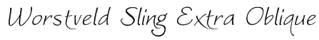 Worstveld Sling Extra Oblique Font