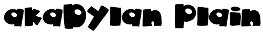 akaDylan Plain Font