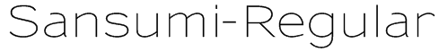 Sansumi-Regular Font