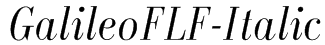 GalileoFLF-Italic Font