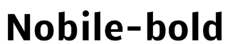 Nobile-bold Font