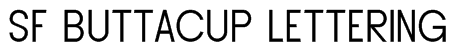 SF Buttacup Lettering Font