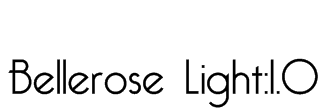 Bellerose Light:1.0 Font
