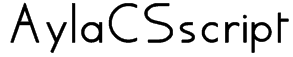 AylaCSscript Font