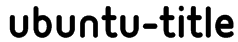 Ubuntu-Title Font