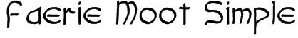 Faerie Moot Simple Font