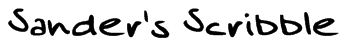 Sander's Scribble Font