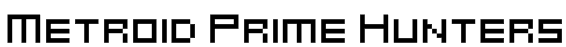 Metroid Prime Hunters Font