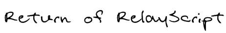 Return of RelayScript Font
