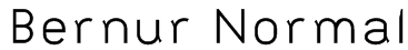 Bernur Normal Font