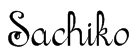 Sachiko Font