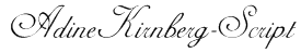 AdineKirnberg-Script Font