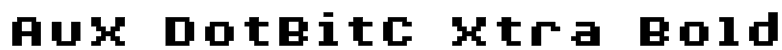 AuX DotBitC Xtra Bold Font