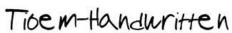 Tioem-Handwritten Font