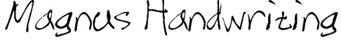 Magnus Handwriting Font