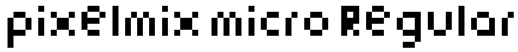 pixelmix micro Regular Font