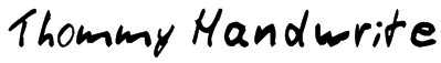 Thommy Handwrite Font