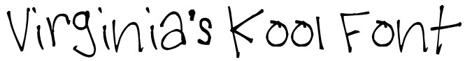 Virginia's Kool Font Font
