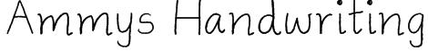 Ammys Handwriting Font