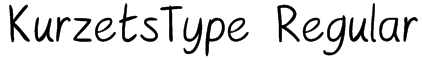 KurzetsType Regular Font